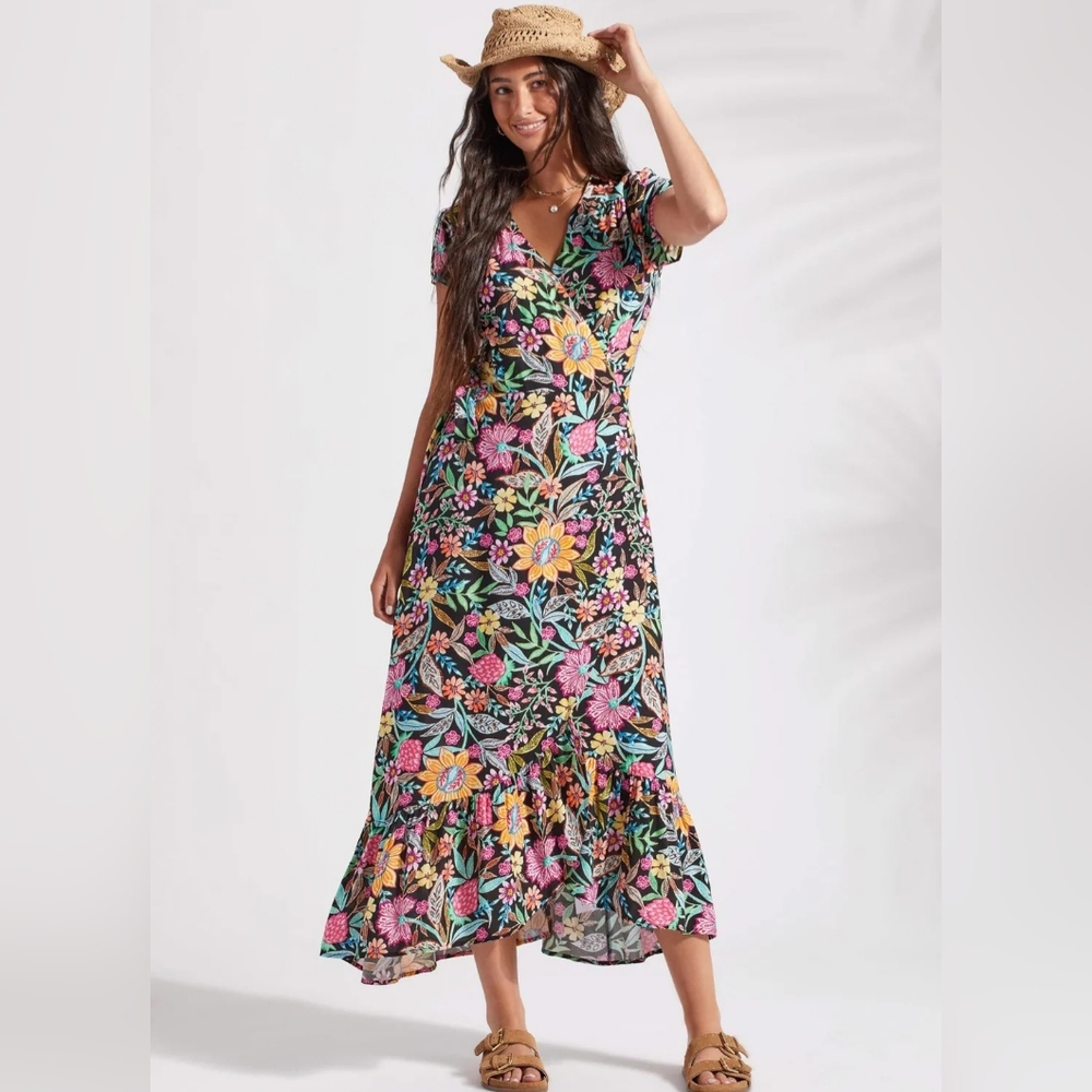 Tribal Wrap Maxi Dress